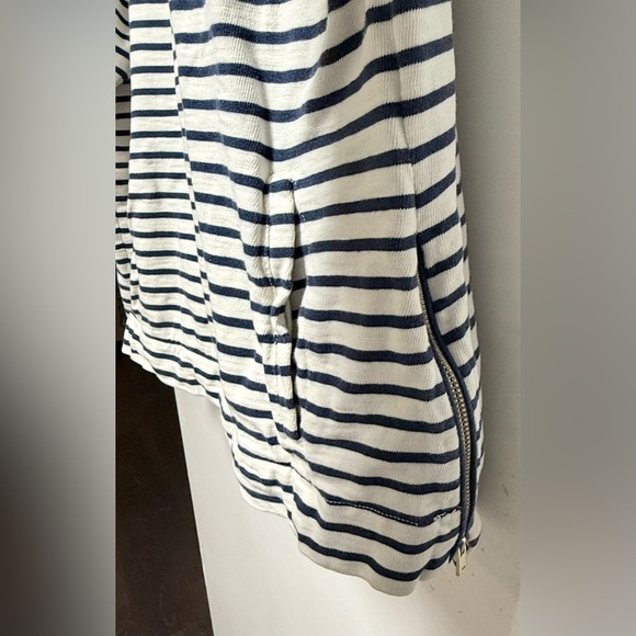 J. Crew Blue and White Striped Top - Picture 2 of 4